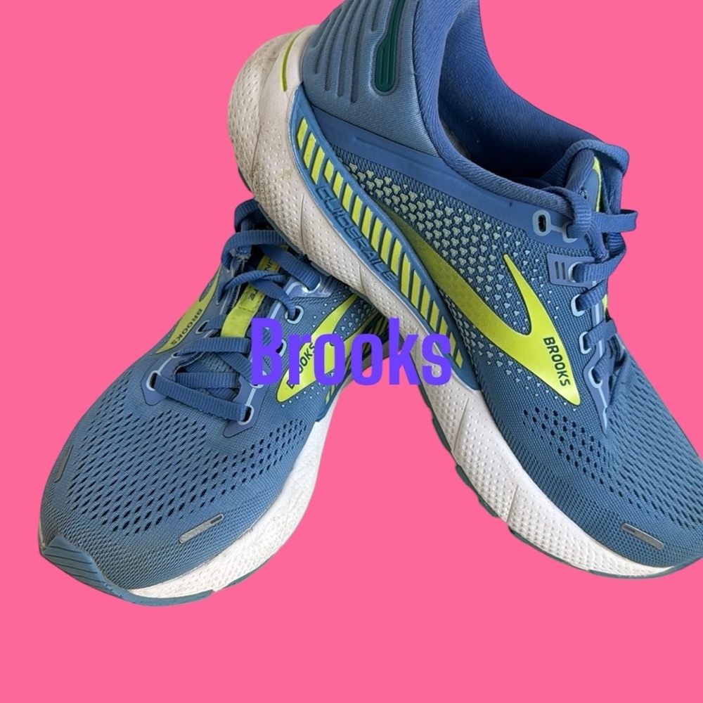 Brooks Women's Blue & Neon Yellow Running Shoes